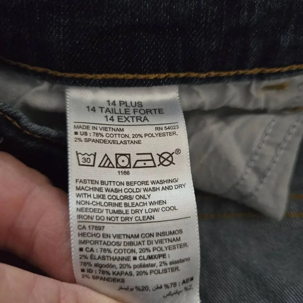 Old Navy skinny capri jeans 14 plus